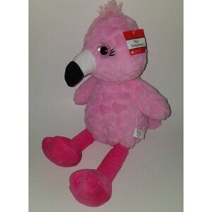 Occasions Pink Flamingo Plush Stuffed Animal Toy Bird Lovey Big Eyes w/Tag